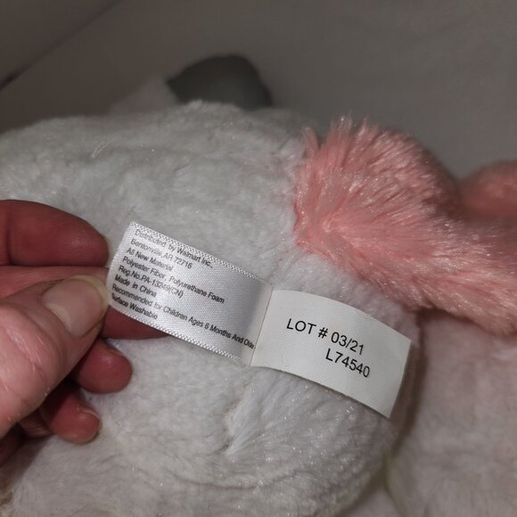 Metallic Plush White and Pink Unicorn by Spark Create Imagine - Picture 9 of 9